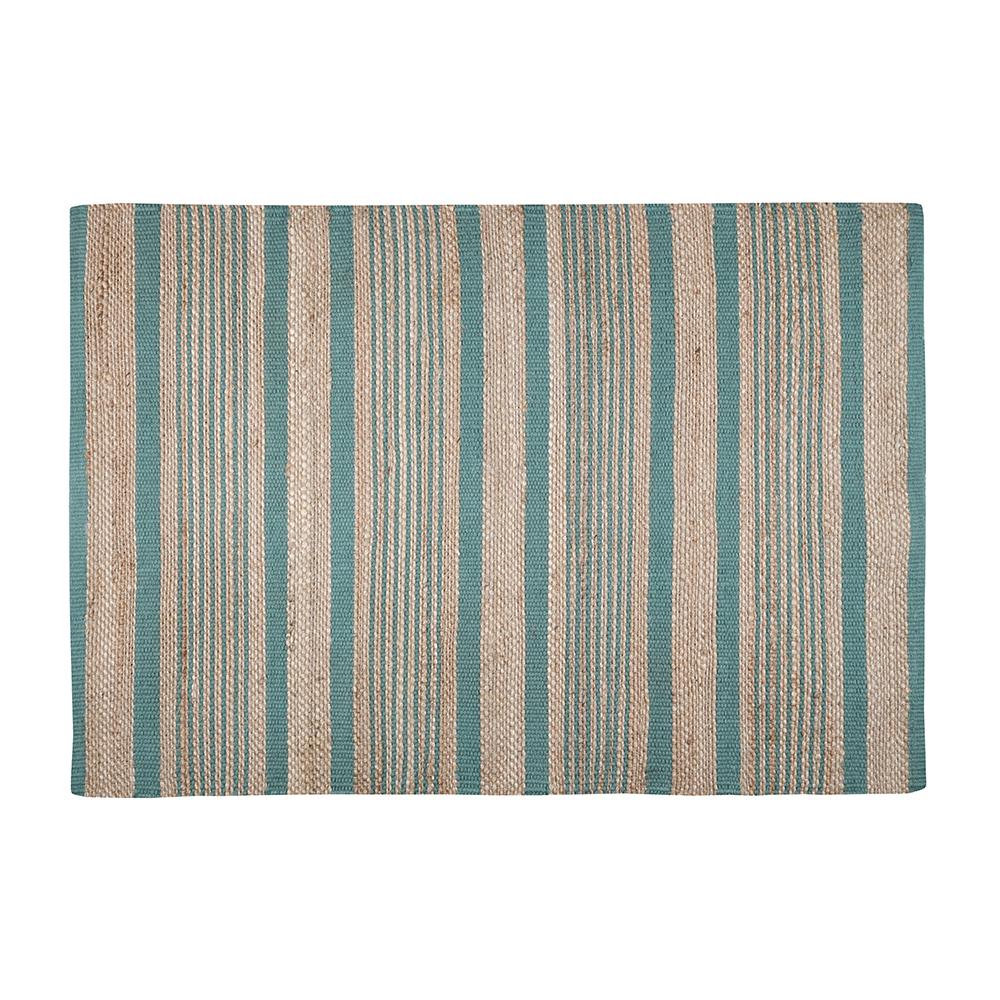 ALDABRA TAPIS 60X90CM PETROLE JUTE