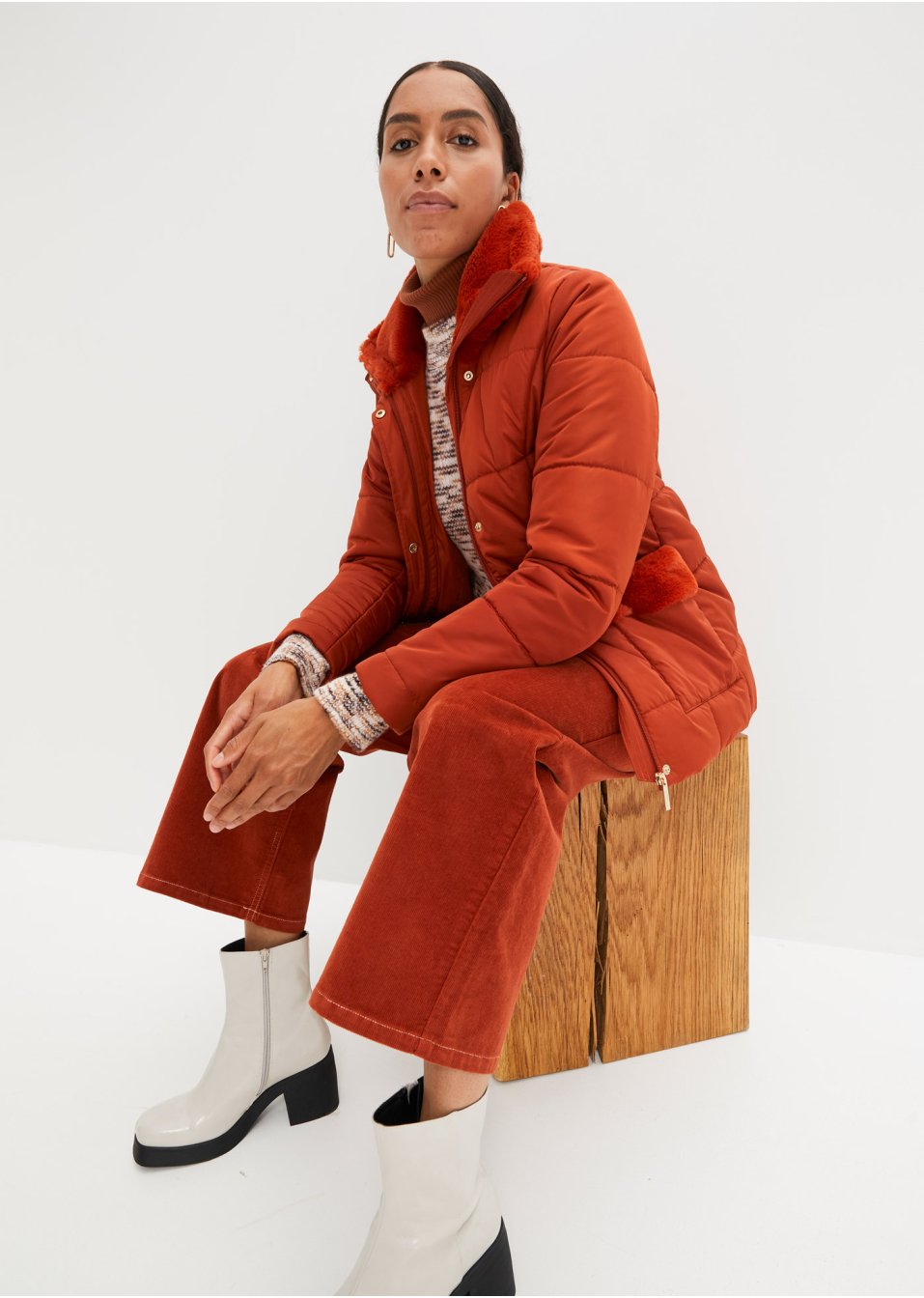 Veste matelassée avec application en synthétique