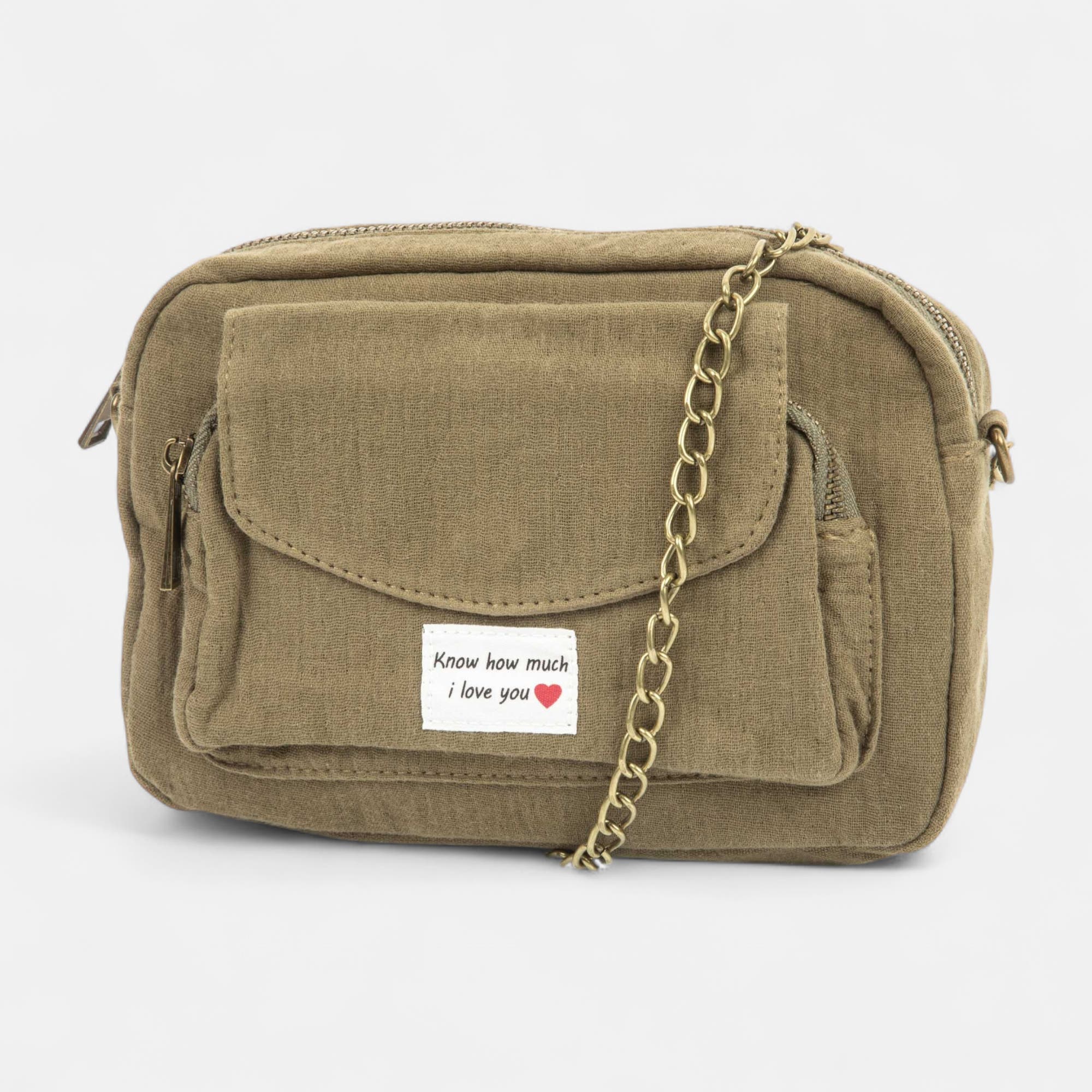 Sac bandoulière kaki