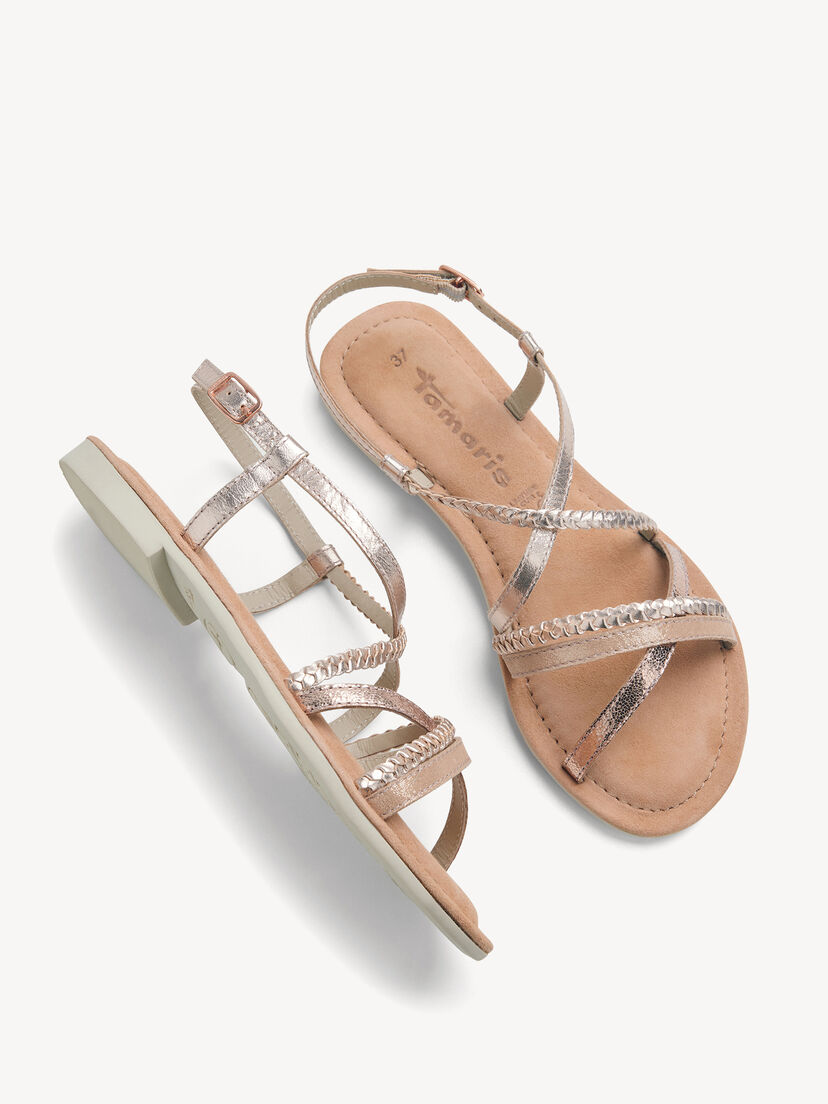 Leren Sandaal - metallic