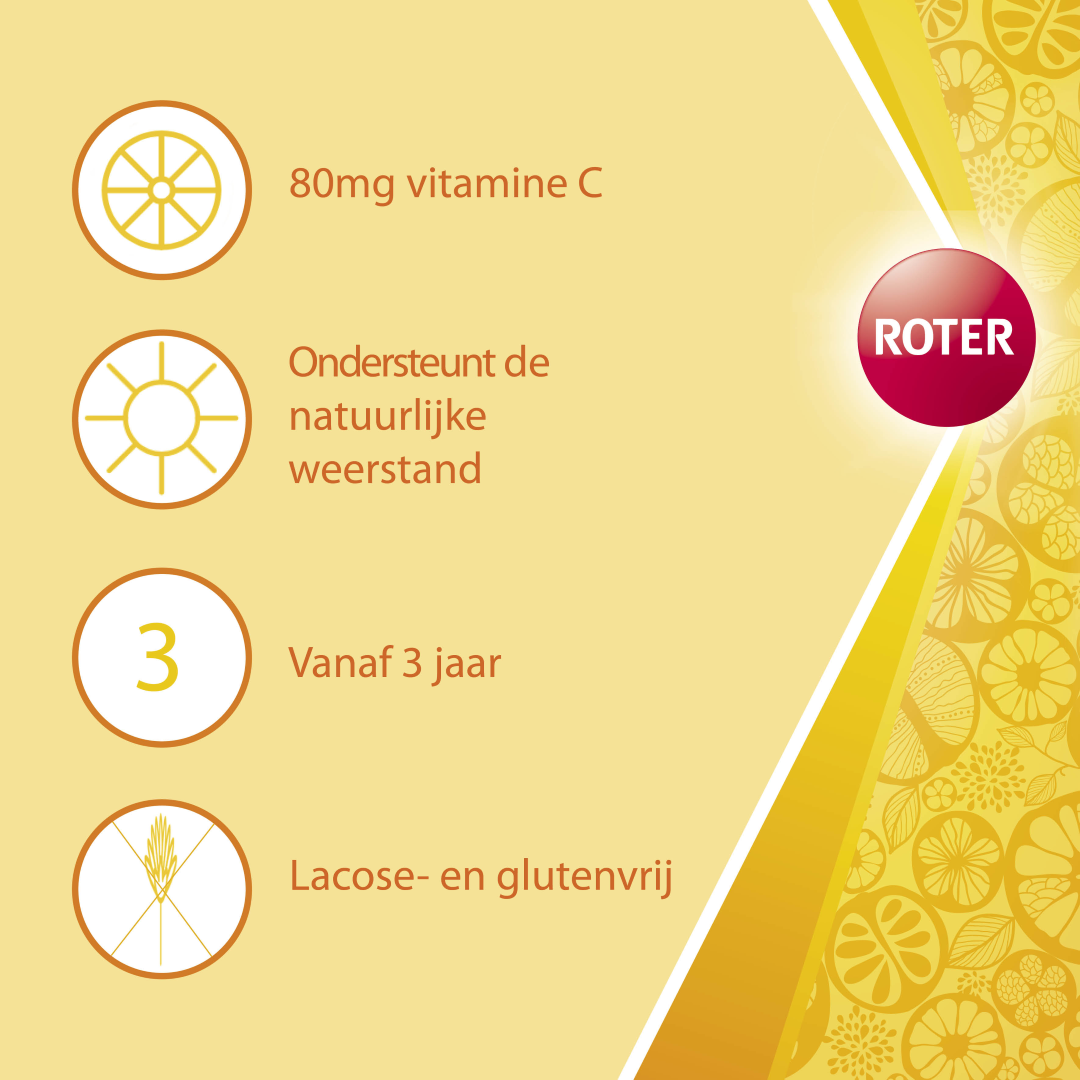 Roter Vitamine C 80 Mg Kids Gummies (60 stuks)