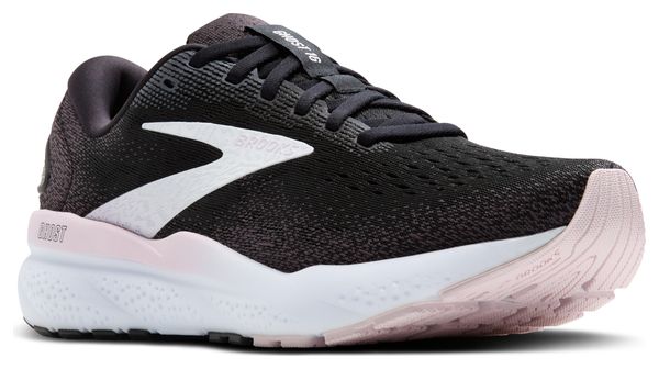 Chaussures Running Brooks Ghost 16 Noir/Blanc/Rose Femme