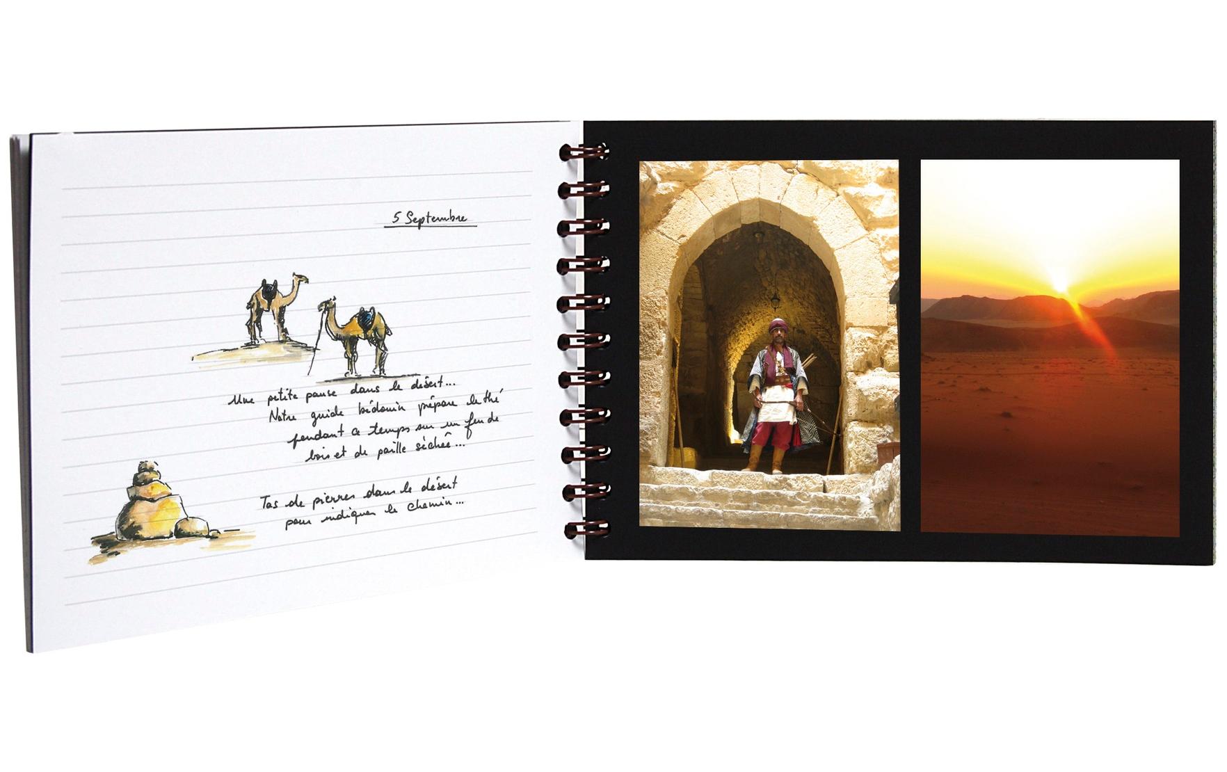 Fotoalbum AgeBag A5 quer, 40 Blatt, SchwarzReisealbum
