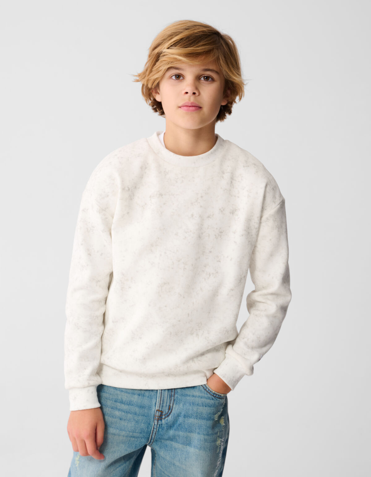 Connect Sweater Lichtgrijs