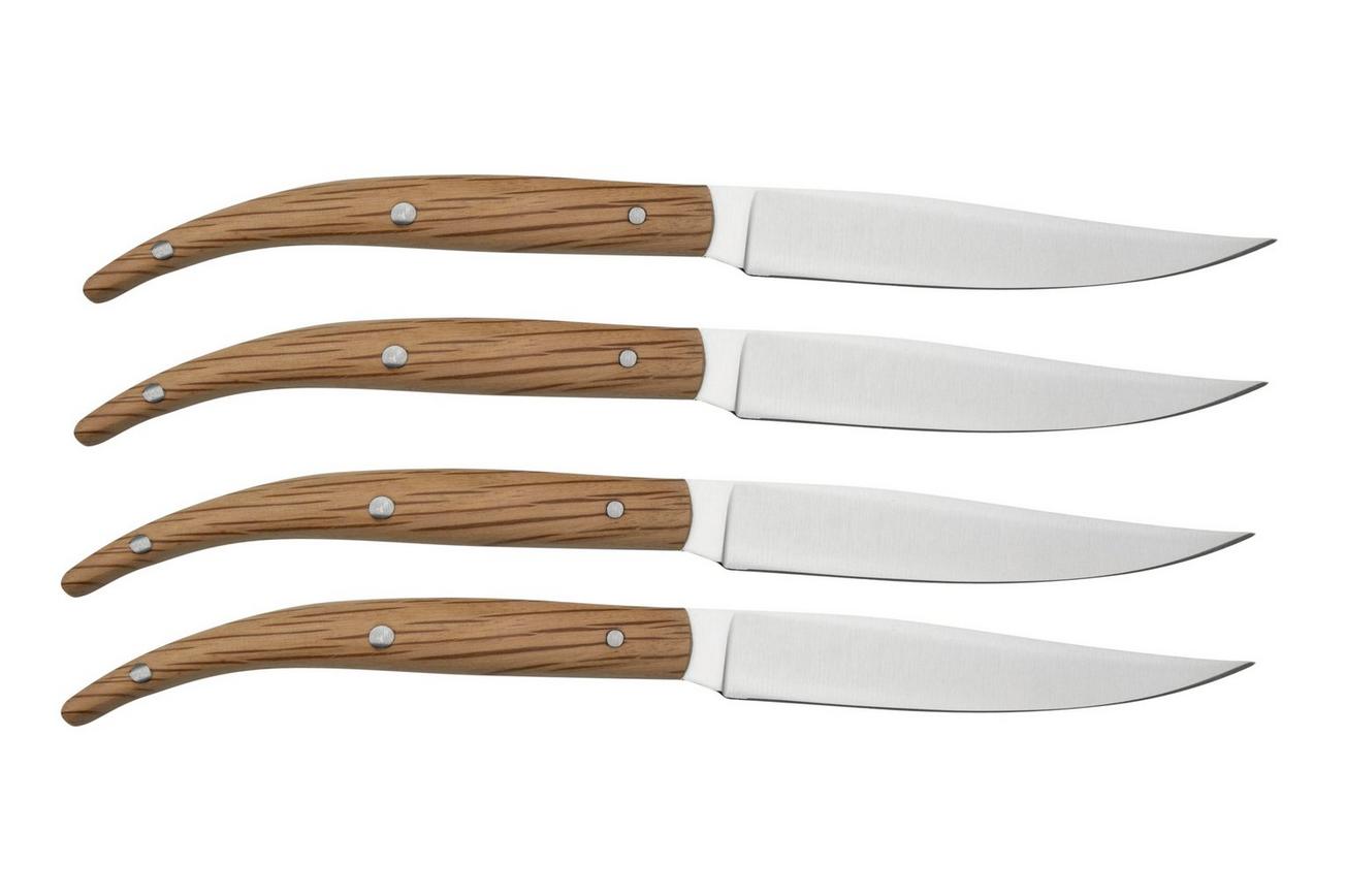 Zwilling Steak 39160, 4-delige steakmessenset, steeneik