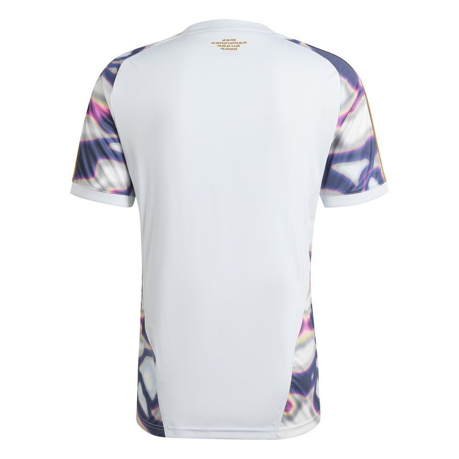 adidas T-shirt d'Entraînement Tiro Pride - Blanc/Bleu/Violet/Rose