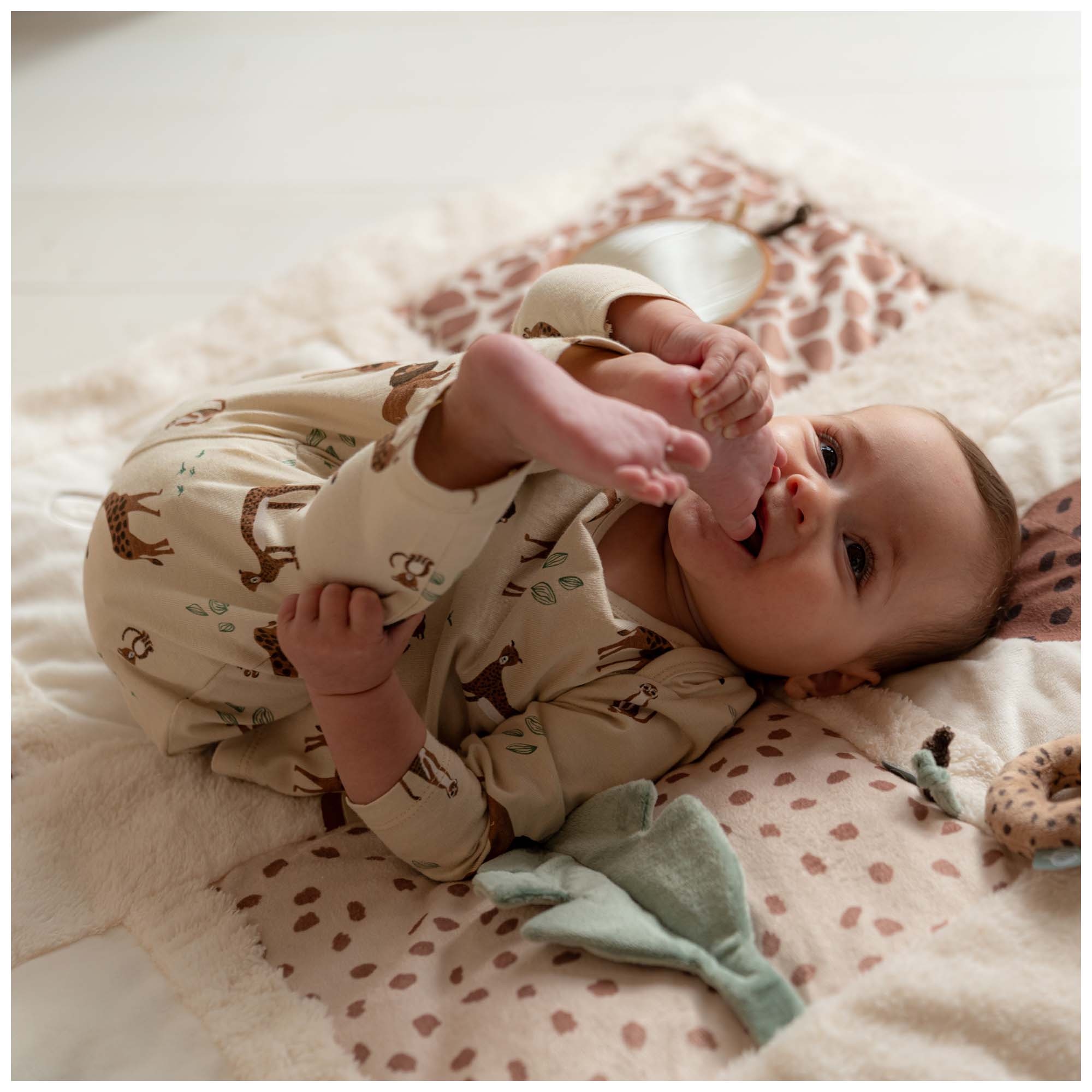 Prénatal baby pyjama Savanne beige