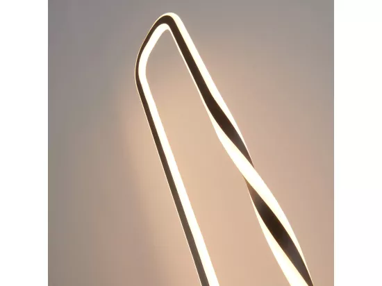 Lampadaire design rectangle noir LED dimmable - Powell