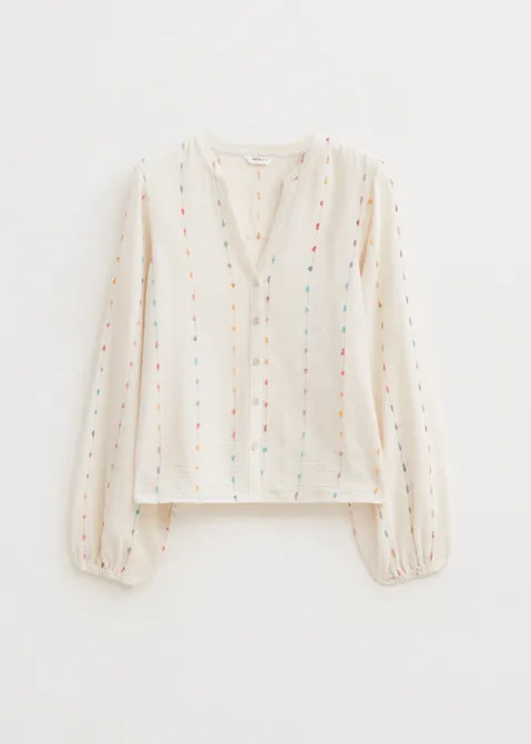 Blouse met dobby patroon assorti (ASSOR)