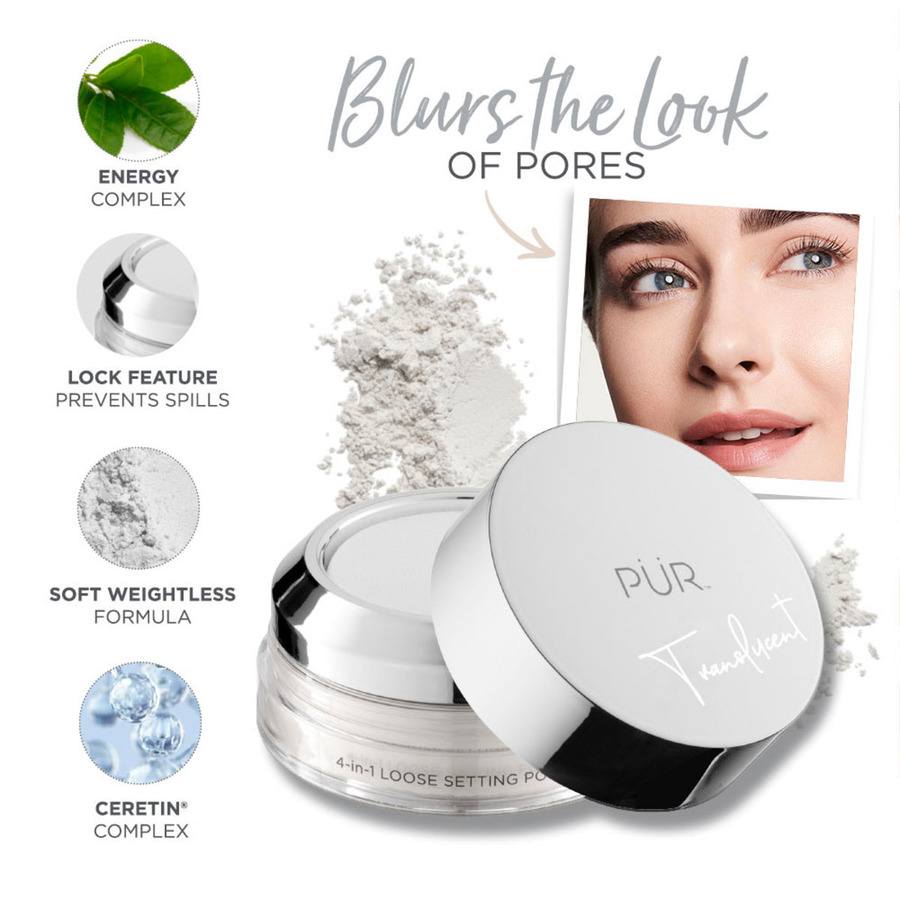PÜR 4-in-1 Loose Setting Powder Translucent 9g