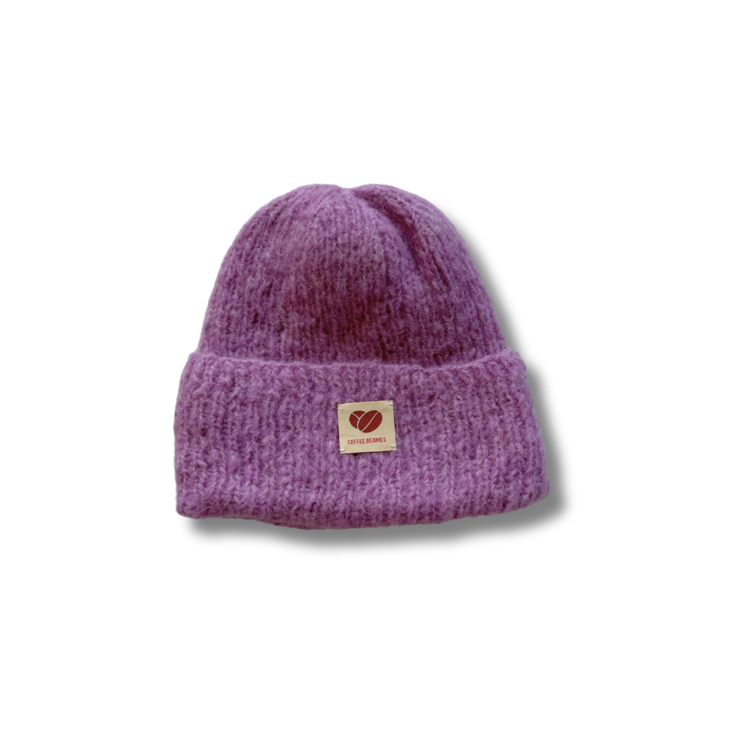 Coffee Beanies  Sky beanie strikhue - lilla