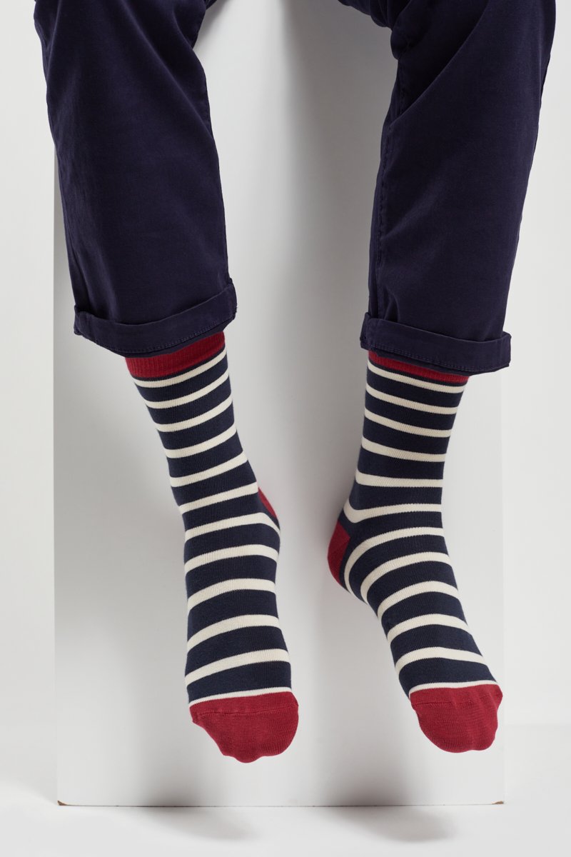 Chaussettes rayées - du 39 au 47