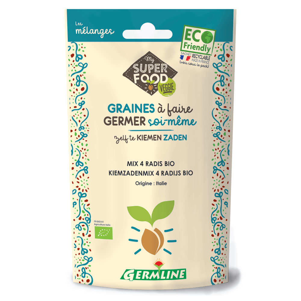 Mélange 4 radis bio - Graines à germer