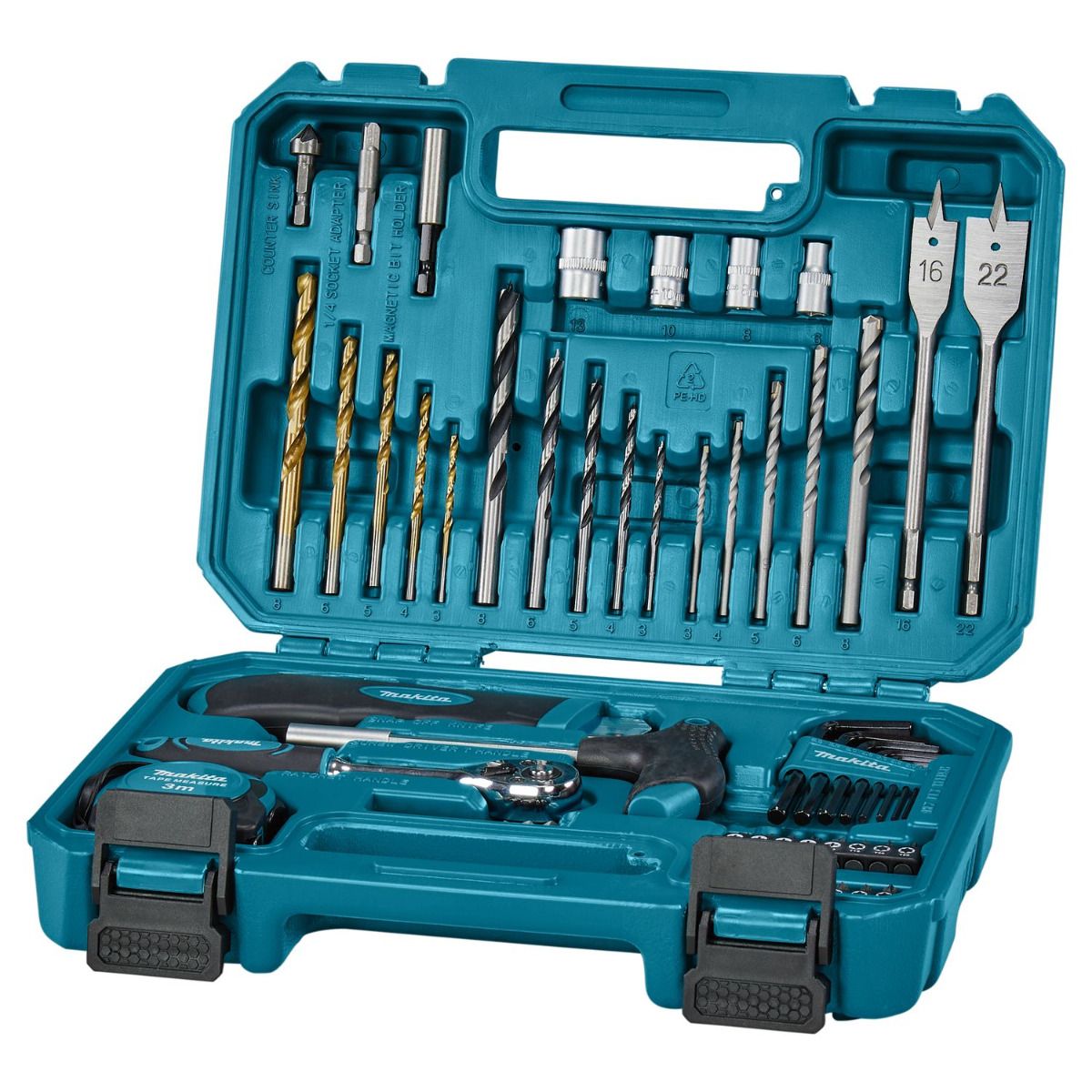 Makita E-15095 Handgereedschapset 60-delig in koffer