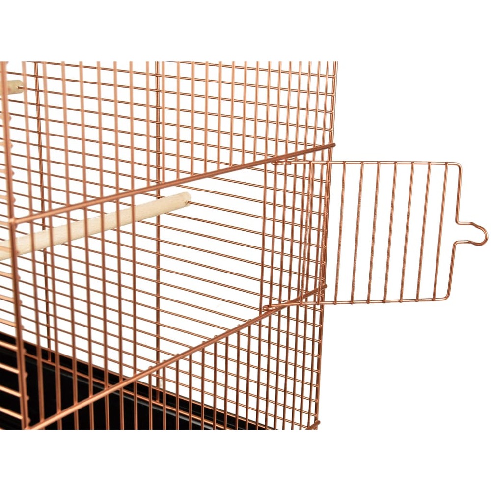Cage à oiseaux numfor 1 cuivre 51x30x60 cm