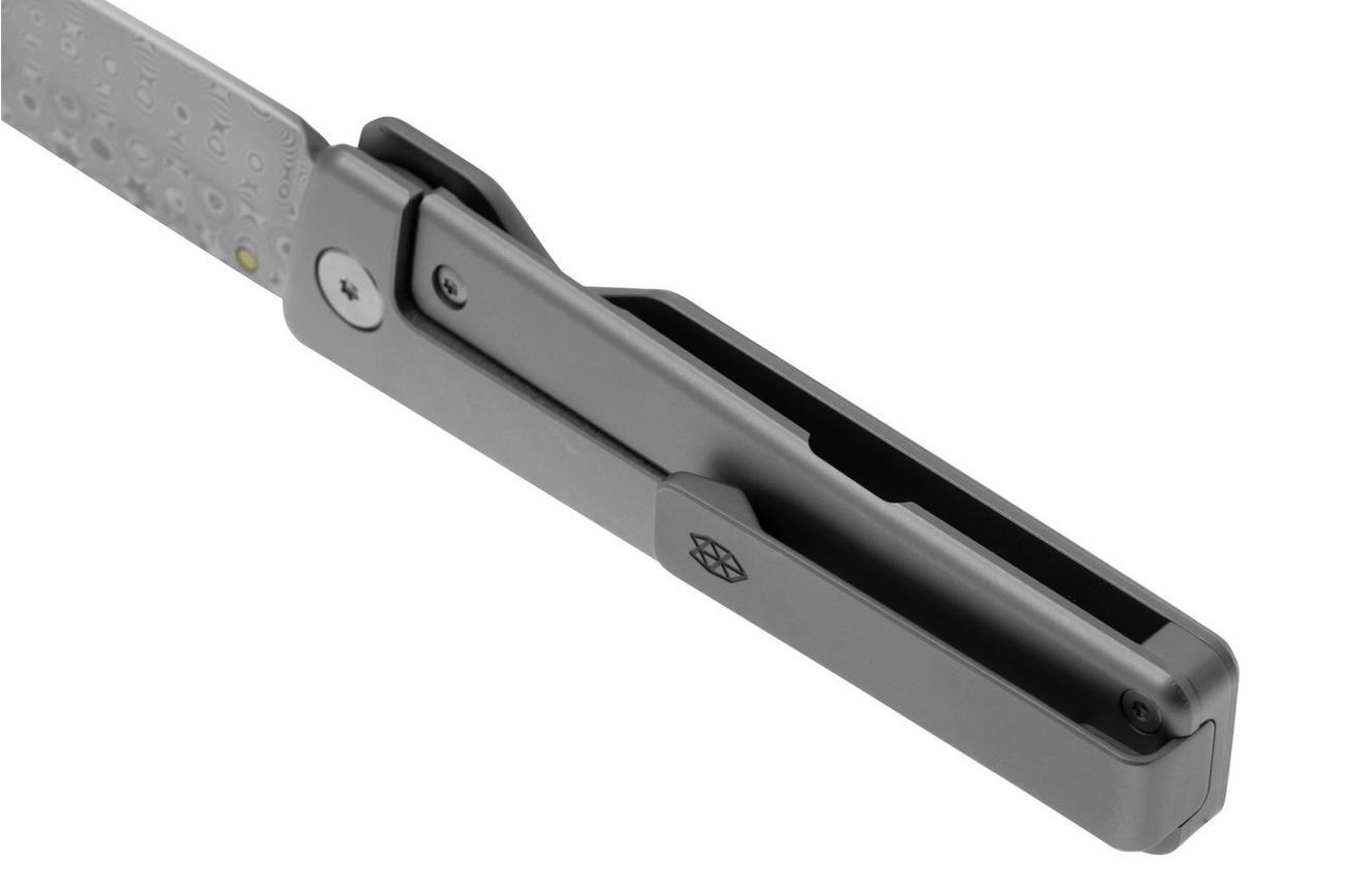 The James Brand The Chapter 2 KN127252-00 Grey Titanium, Damasteel zakmes