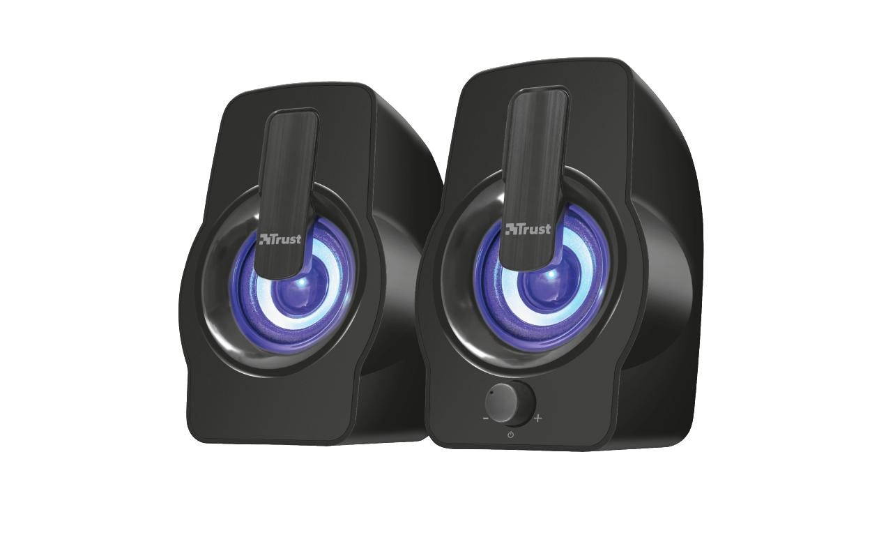PC-Lautsprecher Gemi RGB 2.0 SchwarzPC-Lautsprecher mit RGB-Beleuchtung