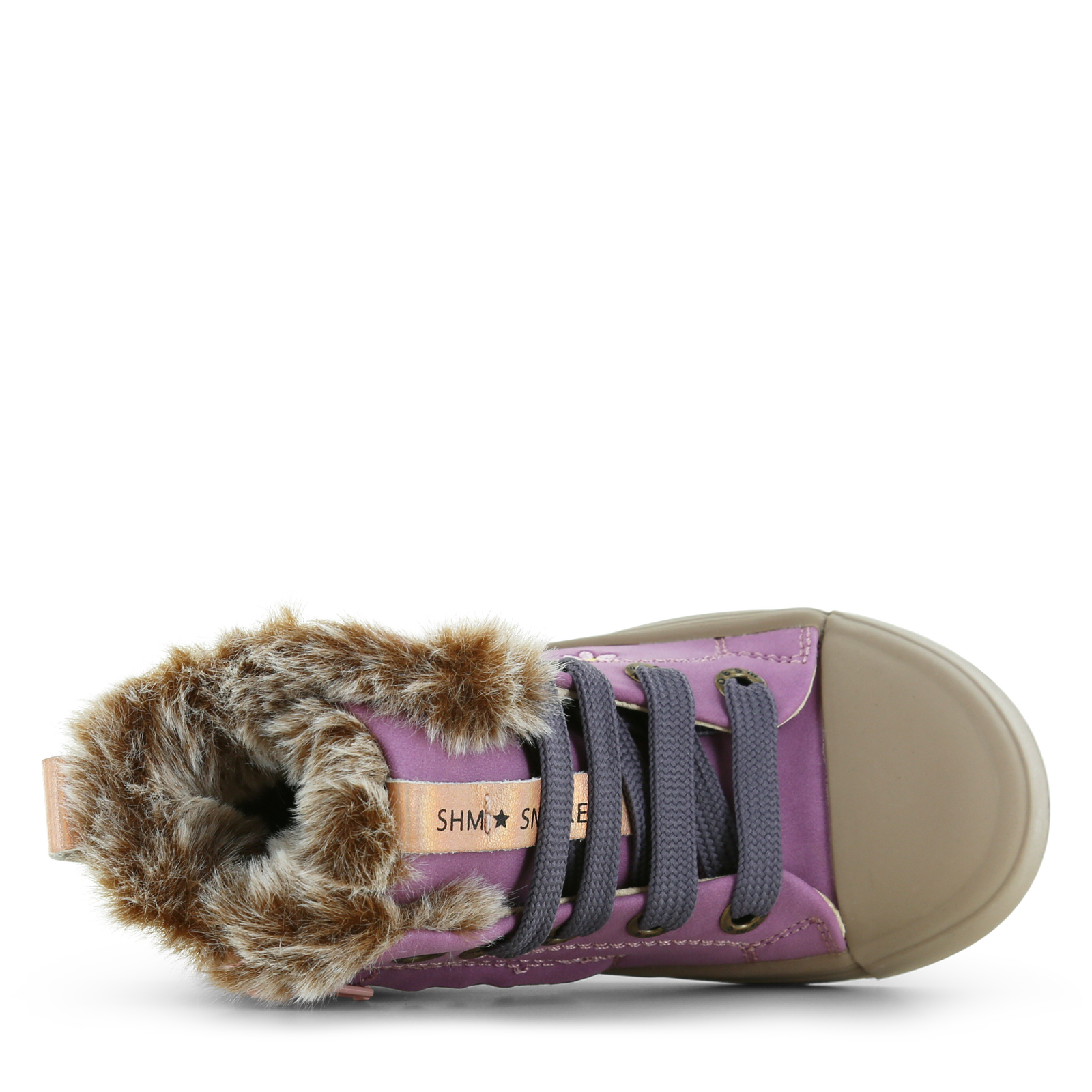 Shoesme rosa Schnür-Ballerina-Stiefel