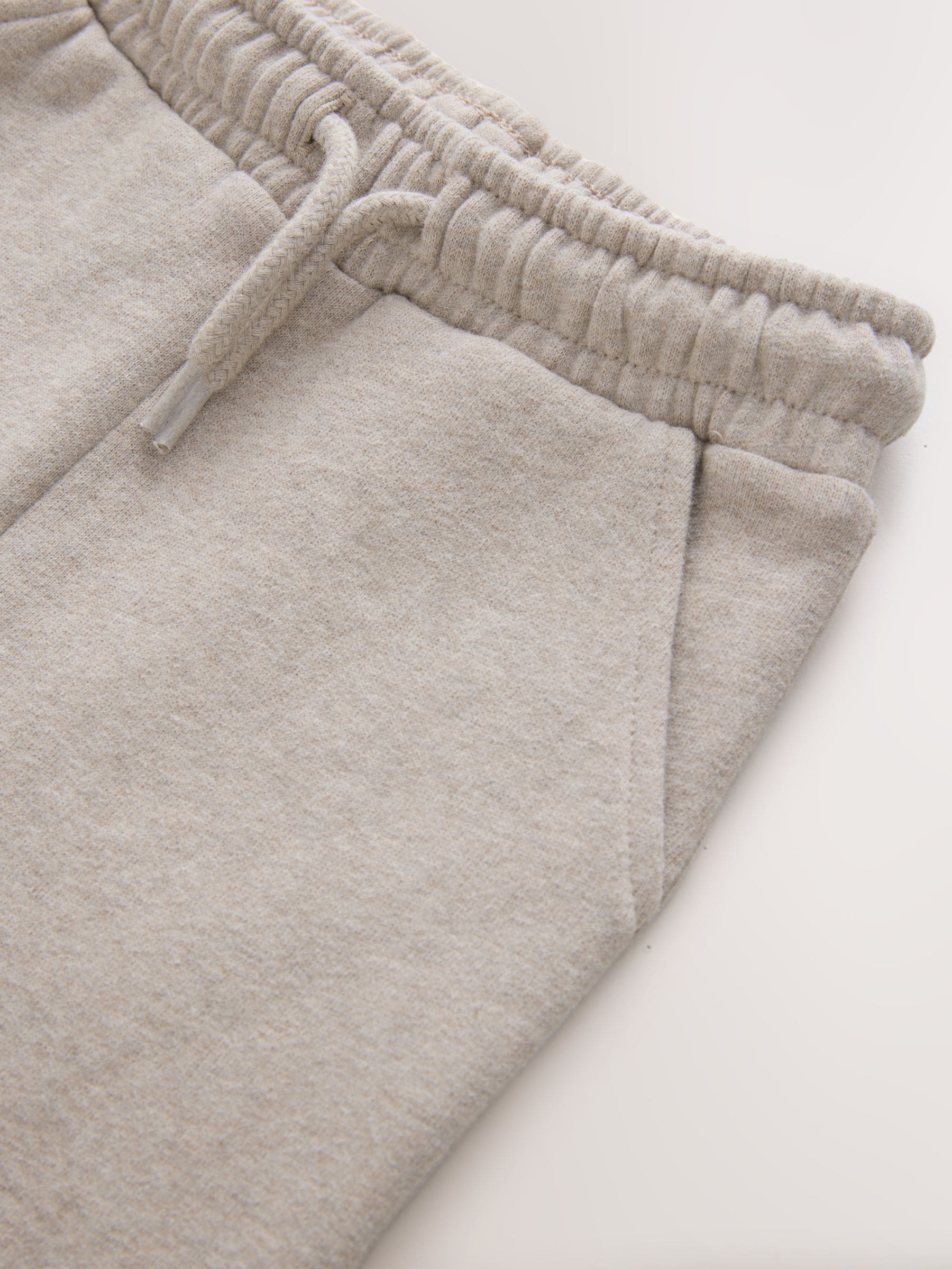 Gemêleerd havermoutkleurig - Zacht aanvoelende jersey joggingbroek (3 mnd-7 jr)