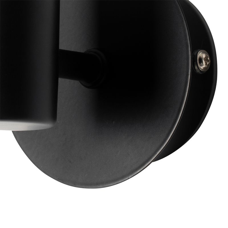 Moderne wandlamp zwart IP44 - Cederic Up