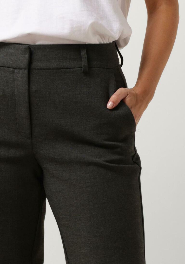 SELECTED FEMME donkergrijze selected femme pantalon slfrita mw wide pant