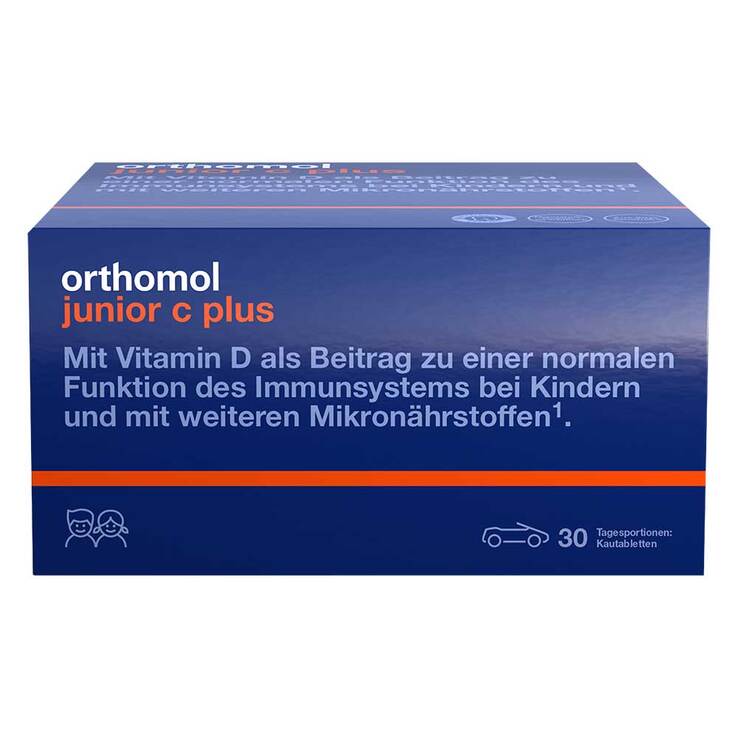 Orthomol Junior C plus Kautabletten Mandarine-Orange, 30 St
