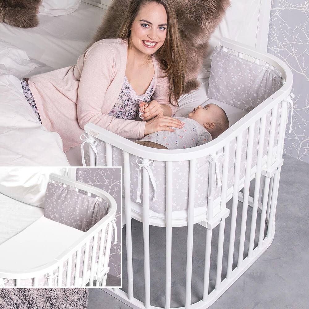 babybay Kinderbett-Umbausatz passend für Modell Original, weiß lackiert