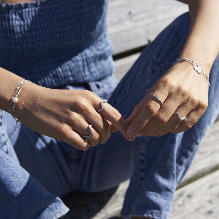 ByBiehl Wave ring large - silver Silver