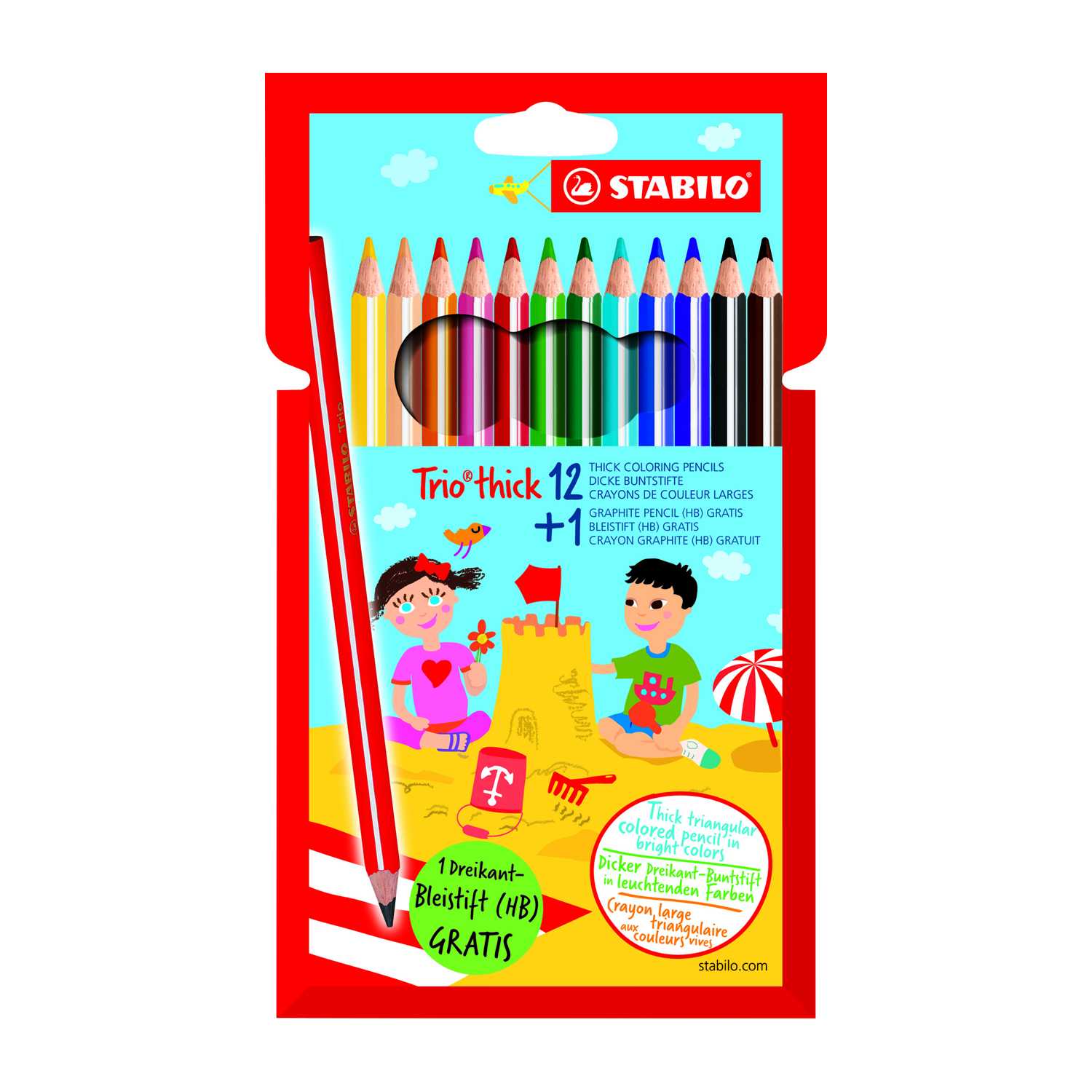 Stabilo Buntstifte Trio Thick 12er