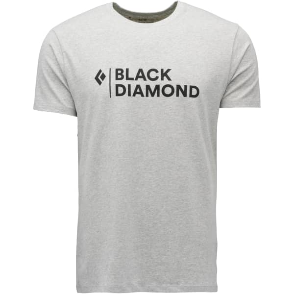 T-shirt escalade BLACK DIAMOND MINI STACKED SS TEE NICKEL HEATHER