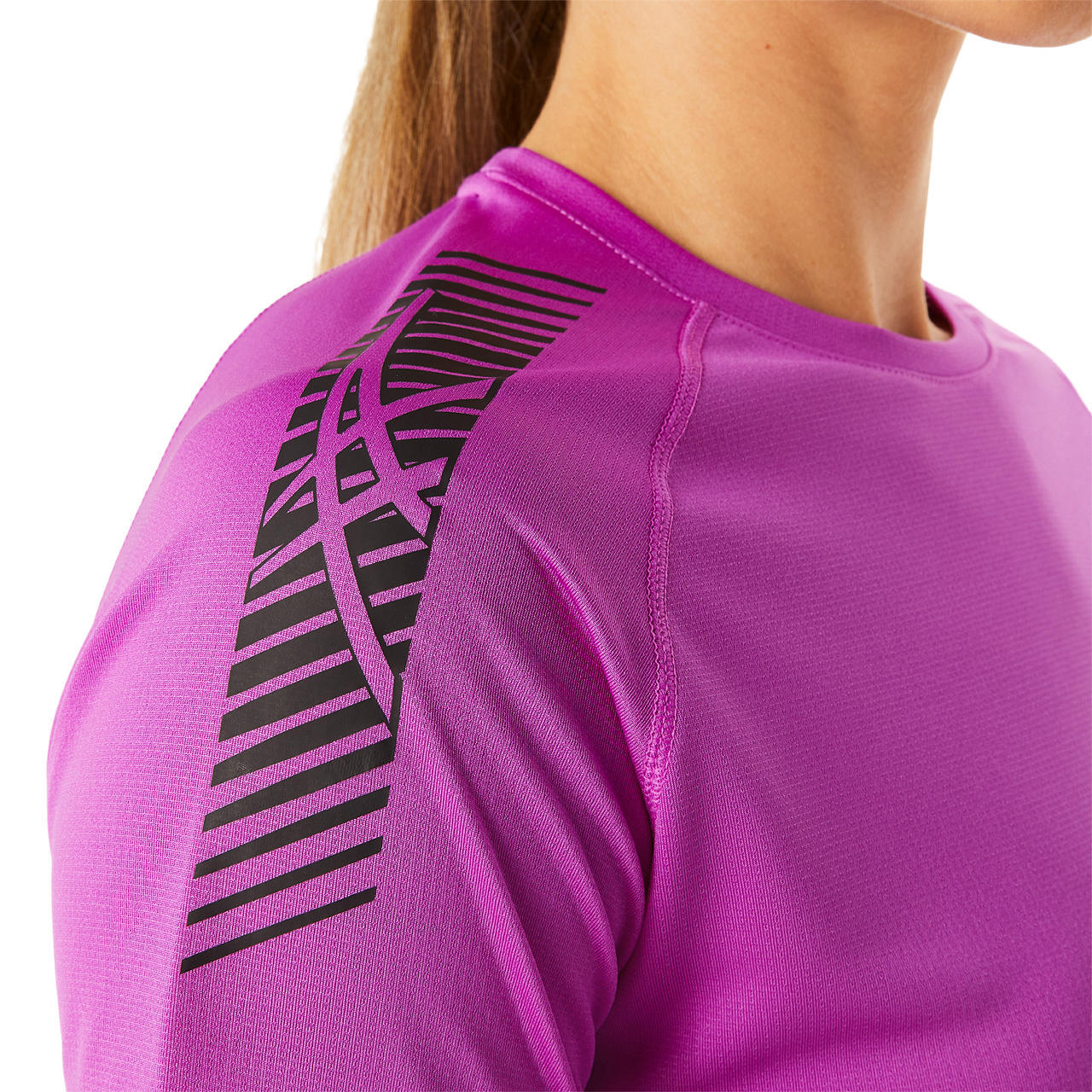 ASICS Icon Hardloopshirt Korte Mouwen Paars Dames