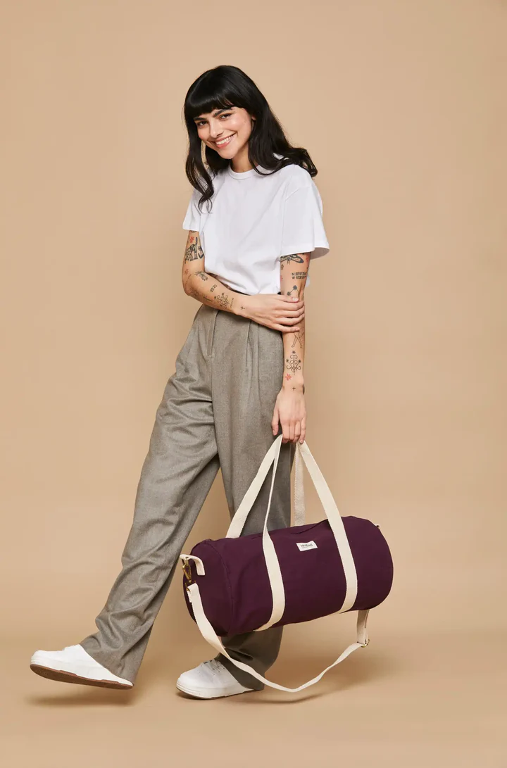 Sac polochon Simon Prune