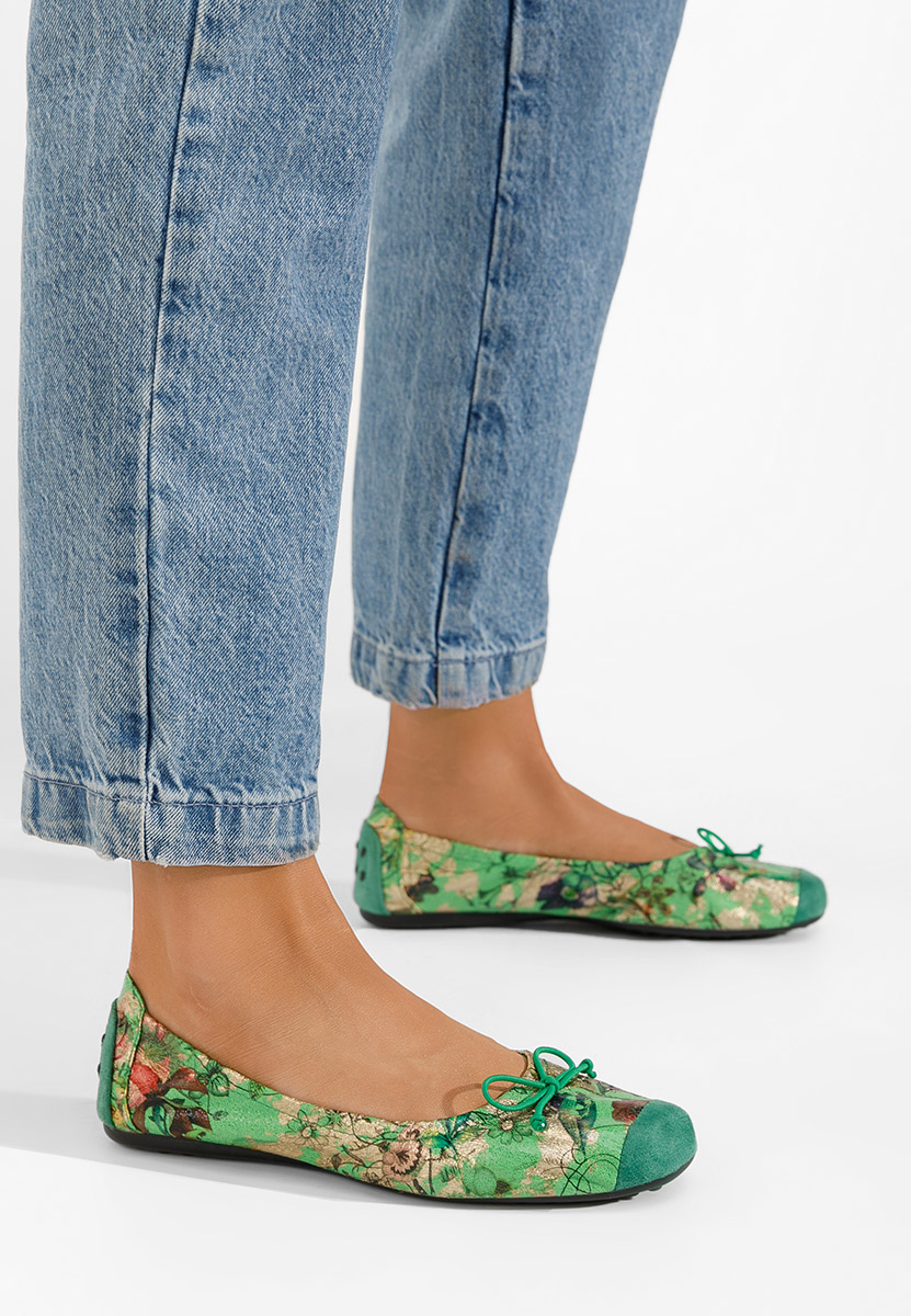 Ballerines femme vert Doriya V3