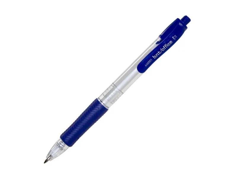 Kuglepen BNT Office 0,7 mm blå med trykknap - (50 stk.)