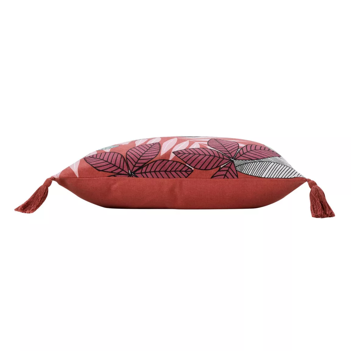 Housse de coussin coton pompons (40 x 40 cm) Wallis Rose