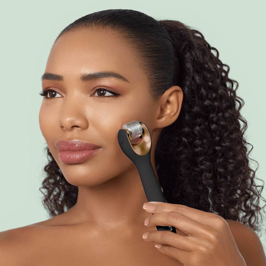 GESKE MicroNeedle Face Roller 9 in 1 Gray