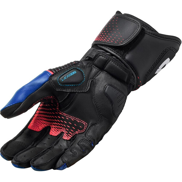 Rev'it - Gants femme Xena 4 Ladies Noir / Bleu / Rose