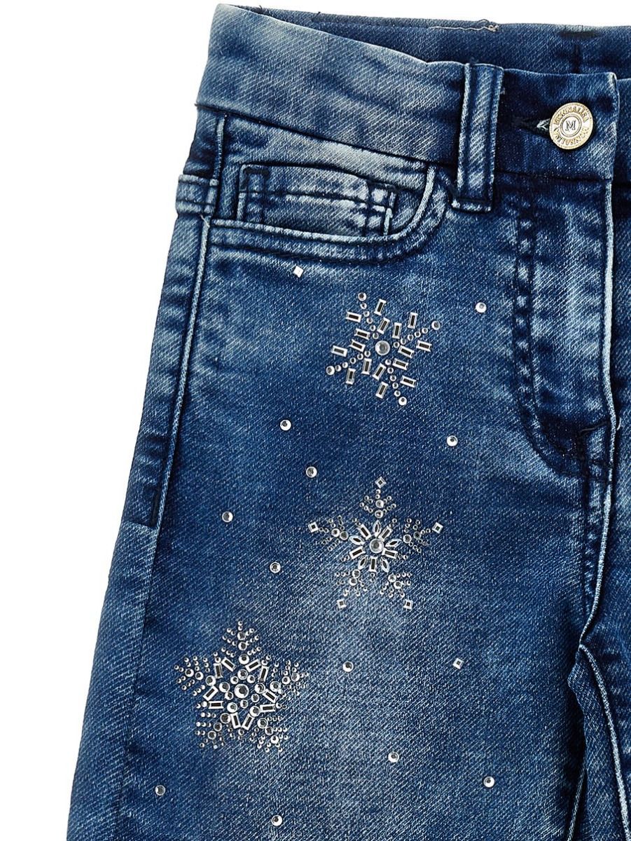 Monnalisa Stretch Jeans Rhinestones