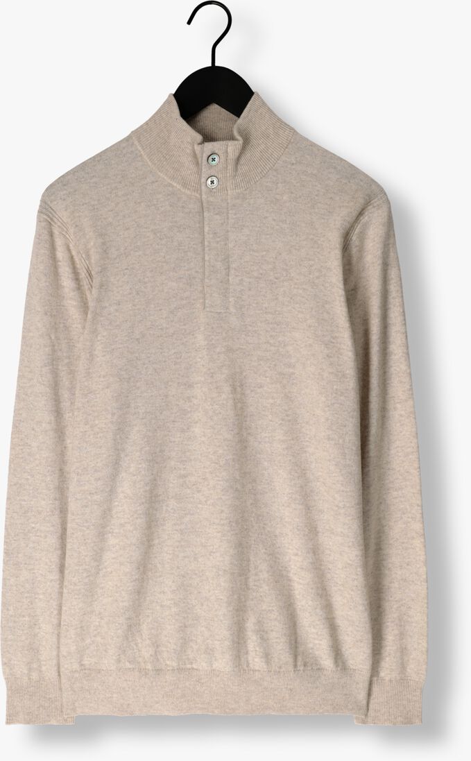 bruine profuomo trui pullover half zip button