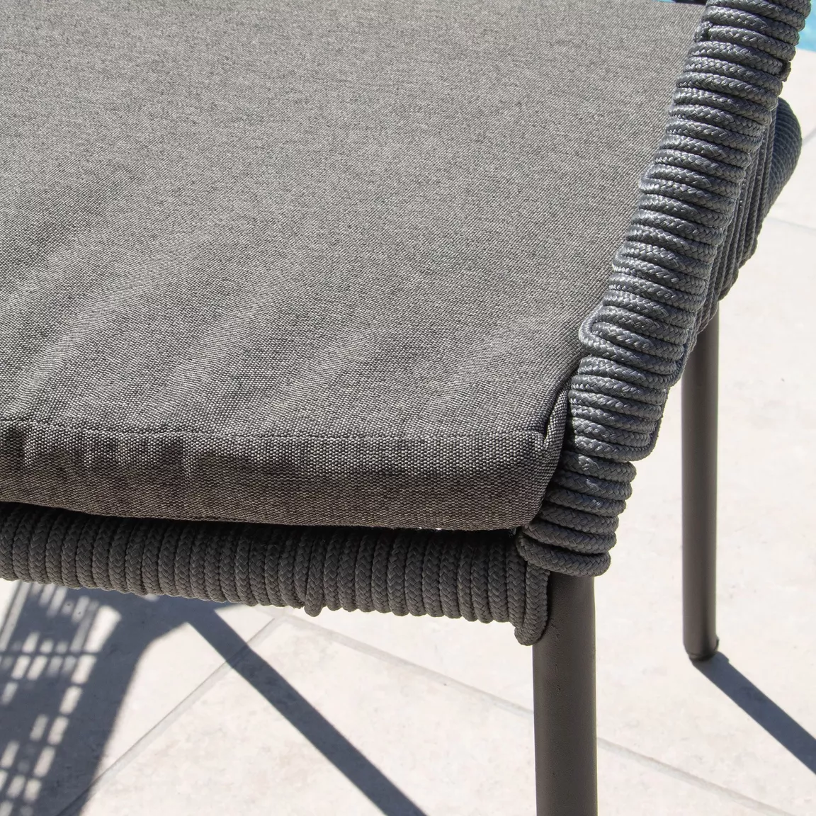 Fauteuil de jardin empilable Seville - Gris