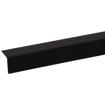 Hoekprofiel kunststof zwart 20x20 mm 260 cm