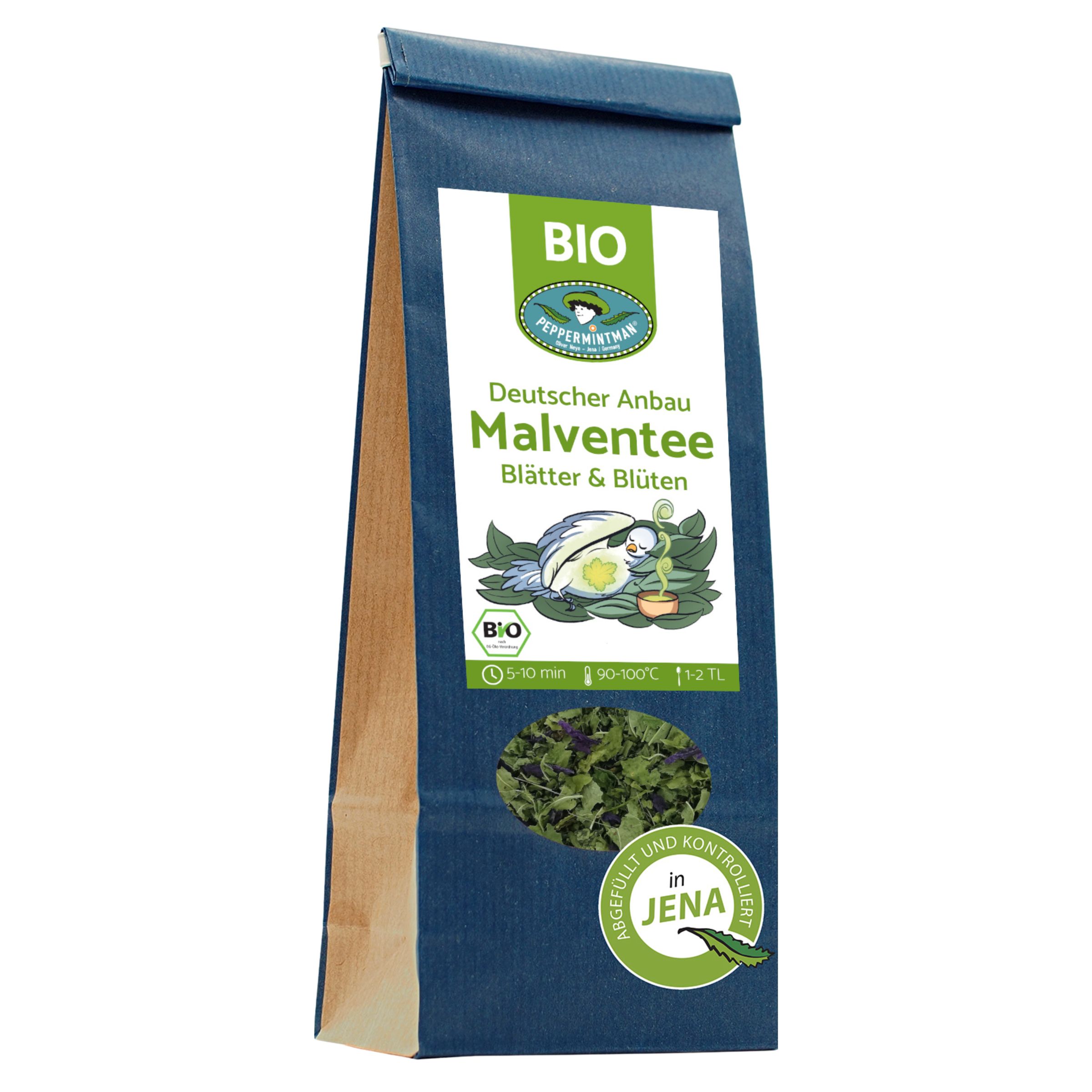 PEPPERMINTMAN Malvenblätter mit Blüten, Bio