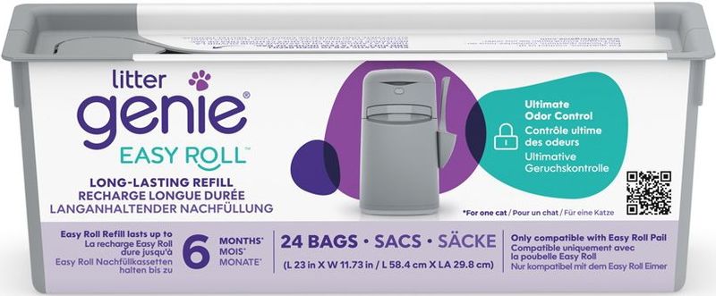 LitterLocker - Genie - Navulcassette Kattenbakemmer - Grijs - Accessoire