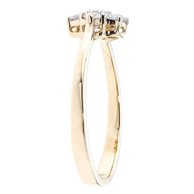 Entourage-Ring, Brillant, ca. 0,50 ct., Gold 375 poliert