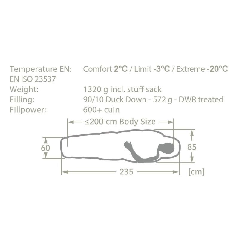 Hochgrat 500 XL DWN - Sac de couchage