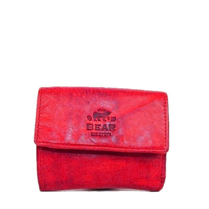Bear Design Kleine Portemonnee Jolie Rood