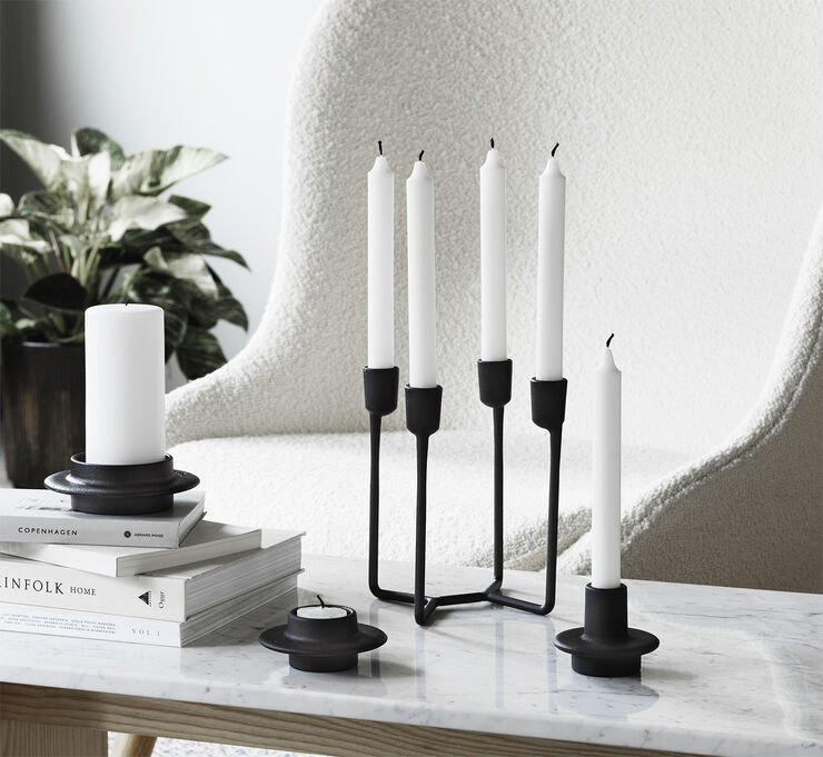 Normann Copenhagen Heima lysestage Black