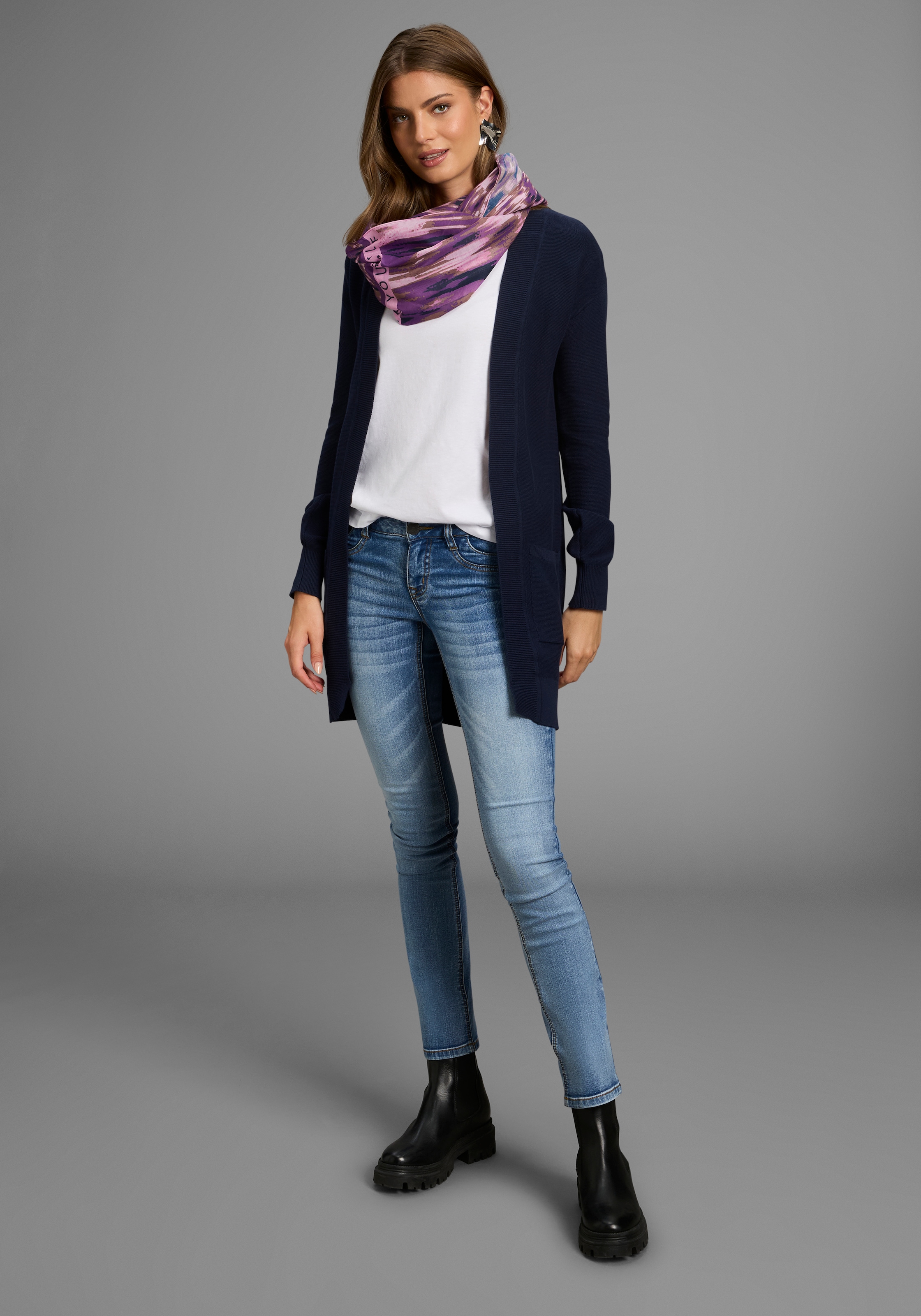 Laura Scott Loop mit modischem Druck & Schrift-Mix - NEW