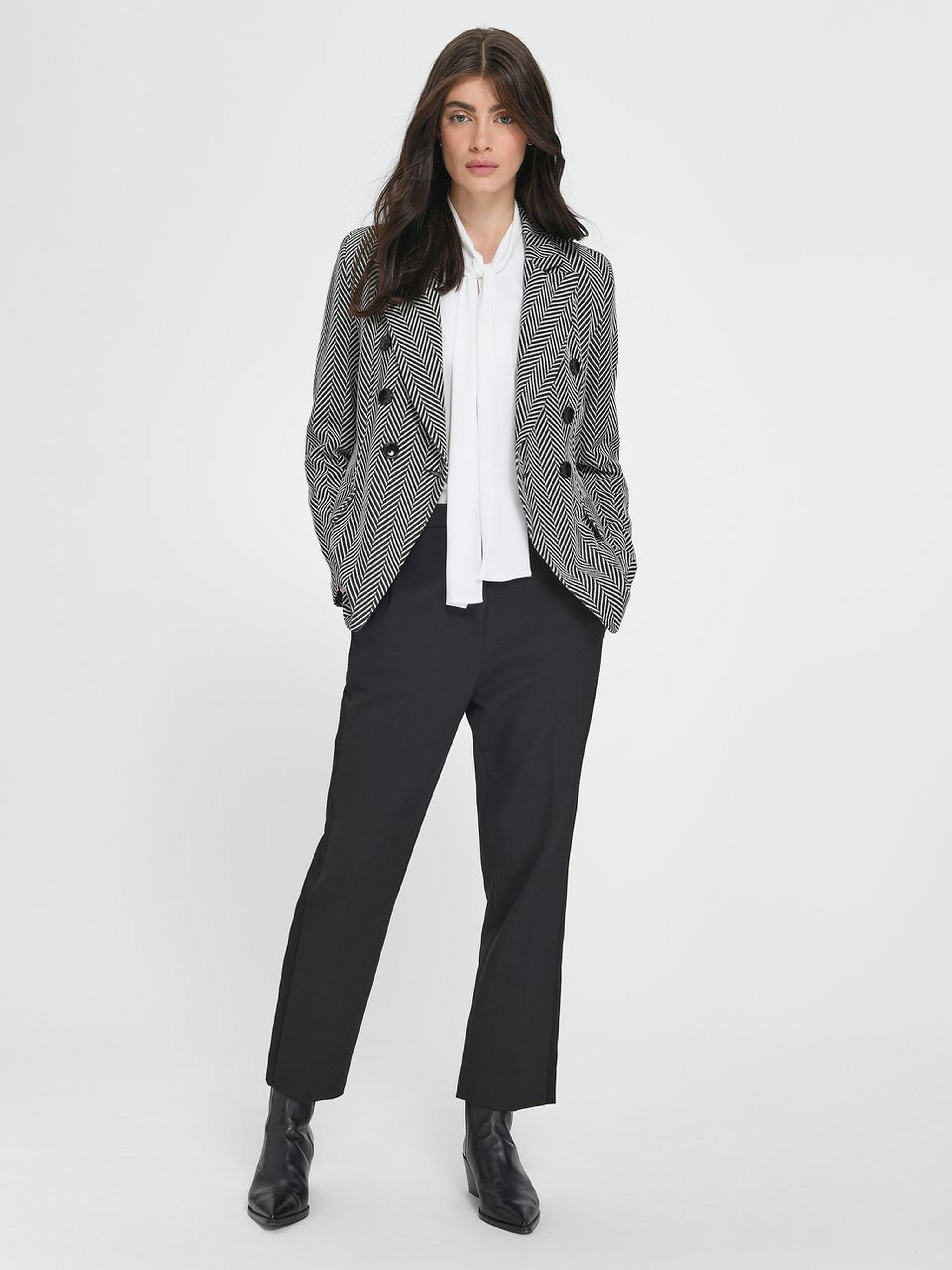 Bluse mit Rundhals-Ausschnitt