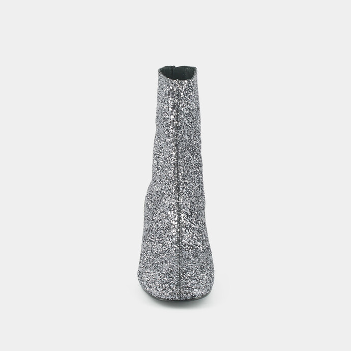 Bottines à talons  en glitter anthracite